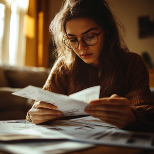 Young woman needing cash advance to pay bills